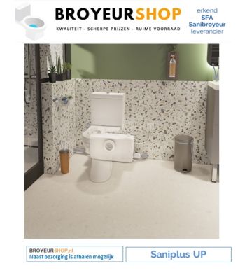 Sanibroyeur SANIPLUS UP www.broyeurshop.nl