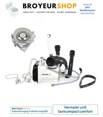 Motor compleet Sanicompact comfort MPCRLV72
artikelnummer MPCRLV72