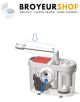 Sanibroyeur NB100300 witte afvoerslang