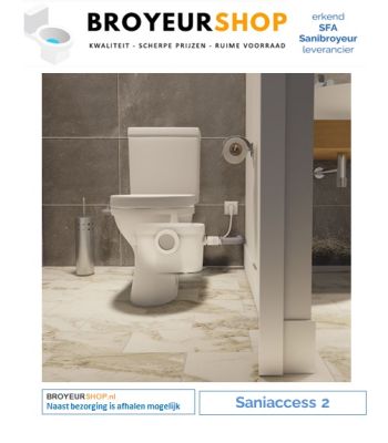 Sanibroyeur Saniaccess 2 www.broyeurshop.nl