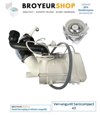 vervangunit Sanicompact c43  MPCR43
