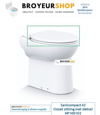 Sanibroyeur Sanicompact 43 zitting NP100103