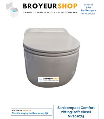 Sanibroyeur Sanicompact Comfort zitting kunststof NP101075