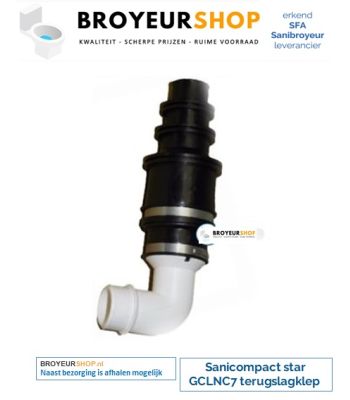 Sanibroyeur Sanicompact star GCLNC7 Terugslagklep