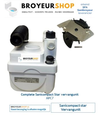 C45 C70591 MPC7 voor de Sanibroyeur Sanicompact star