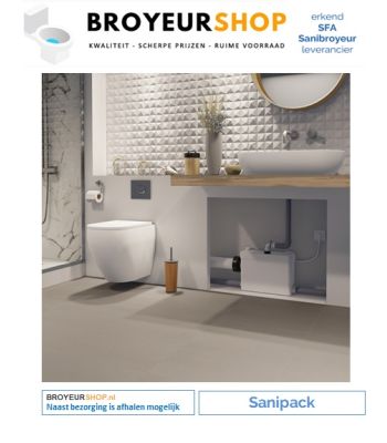 Sanibroyeur Sanipack www.broyeurshop.nl