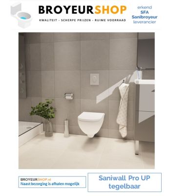 Sanibroyeur Saniwall Pro UP tegelbaar 