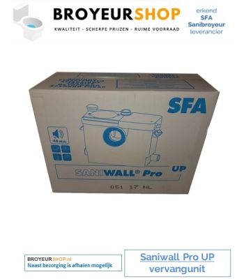 Sanibroyeur saniwall pro vervangunit