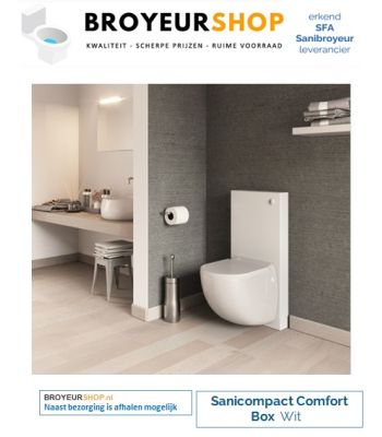 Sanibroyeur Sanicompact Comfort Box wit www.broyeurshop.nl
