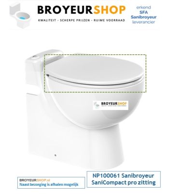 NP100061 Sanibroyeur SaniCompact pro zitting
