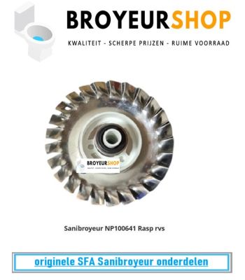 Sanibroyeur NP100641 Rasp rvs